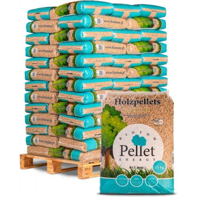 Pellets BIOTOM - 100% Resinoso con Certificazione EN+ A1